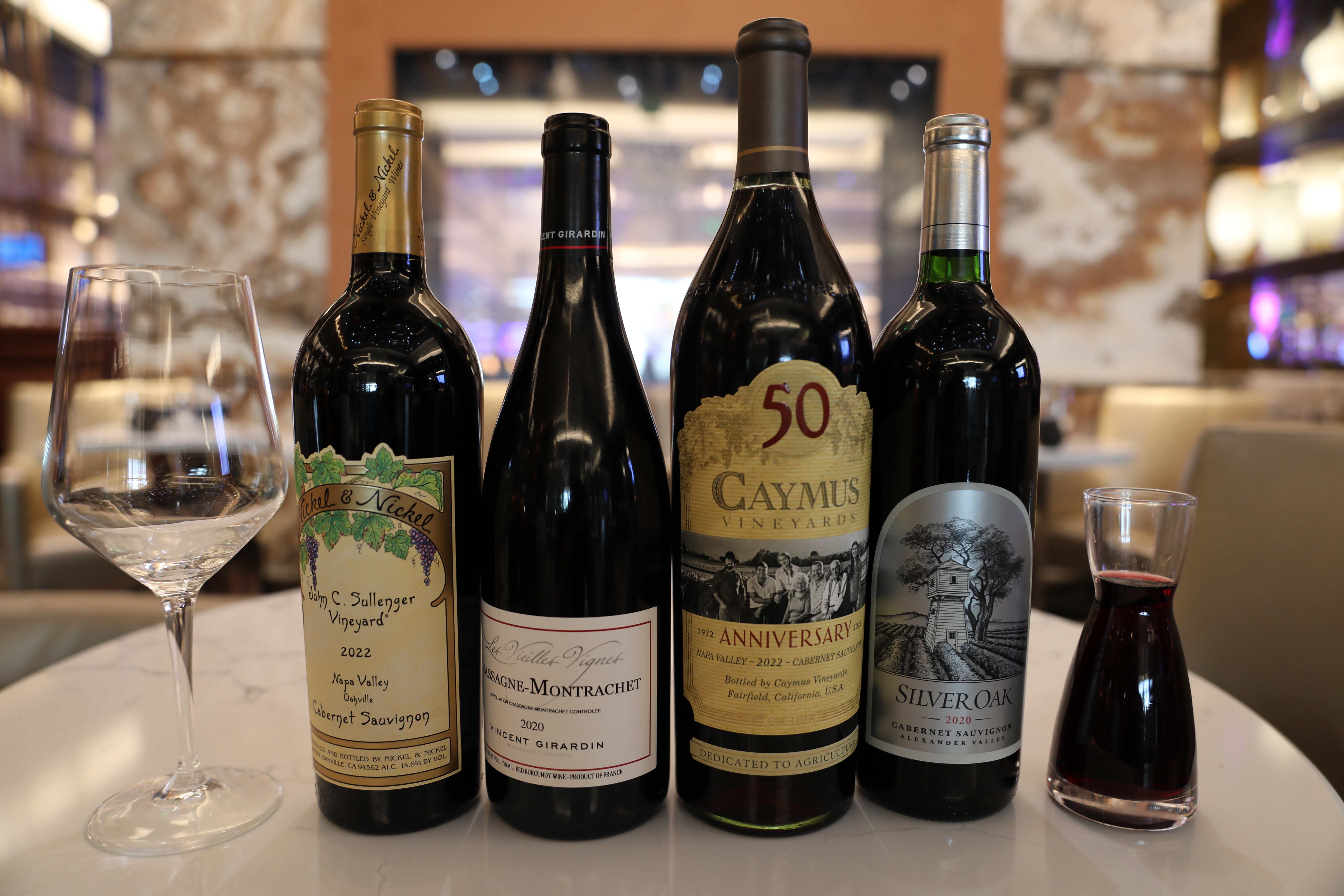 Wines at SR Prime Steakhouse