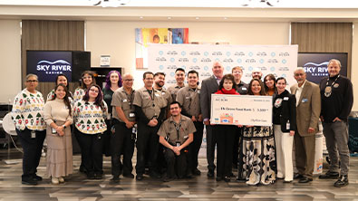 Sky River Casino Team member Food Drive